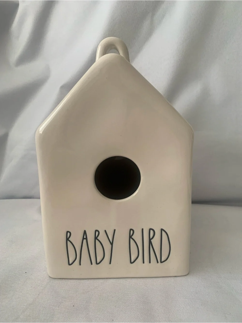 RAE DUNN Artisan Collection By Magenta Ceramic White Bird House 